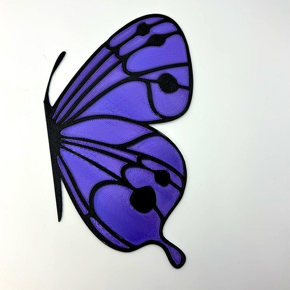 Purple Butterfly 3D Printed Bookmark - Picture 4 of 4